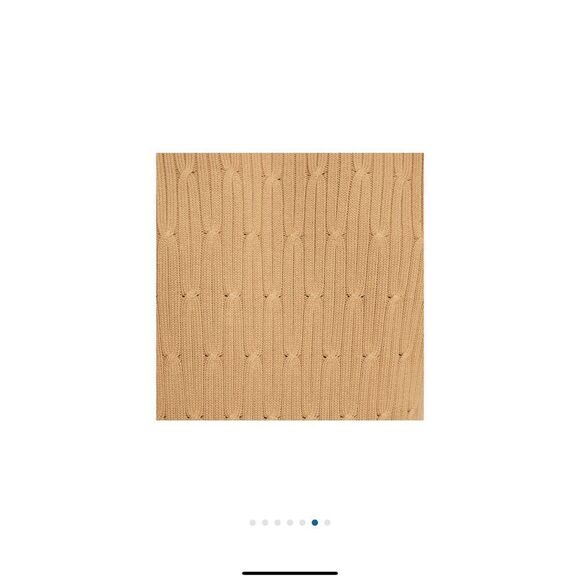 Express Cable Knit Sweater NEW XL - tan /camel - cotton - Picture 4 of 8